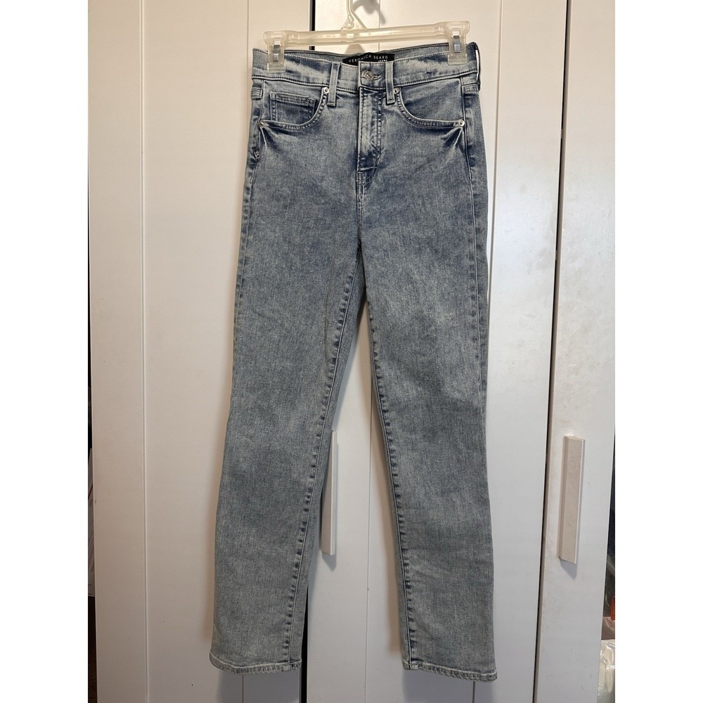 Veronica Beard Women's Ryleigh Slim Straight High Rise Jeans Size 25